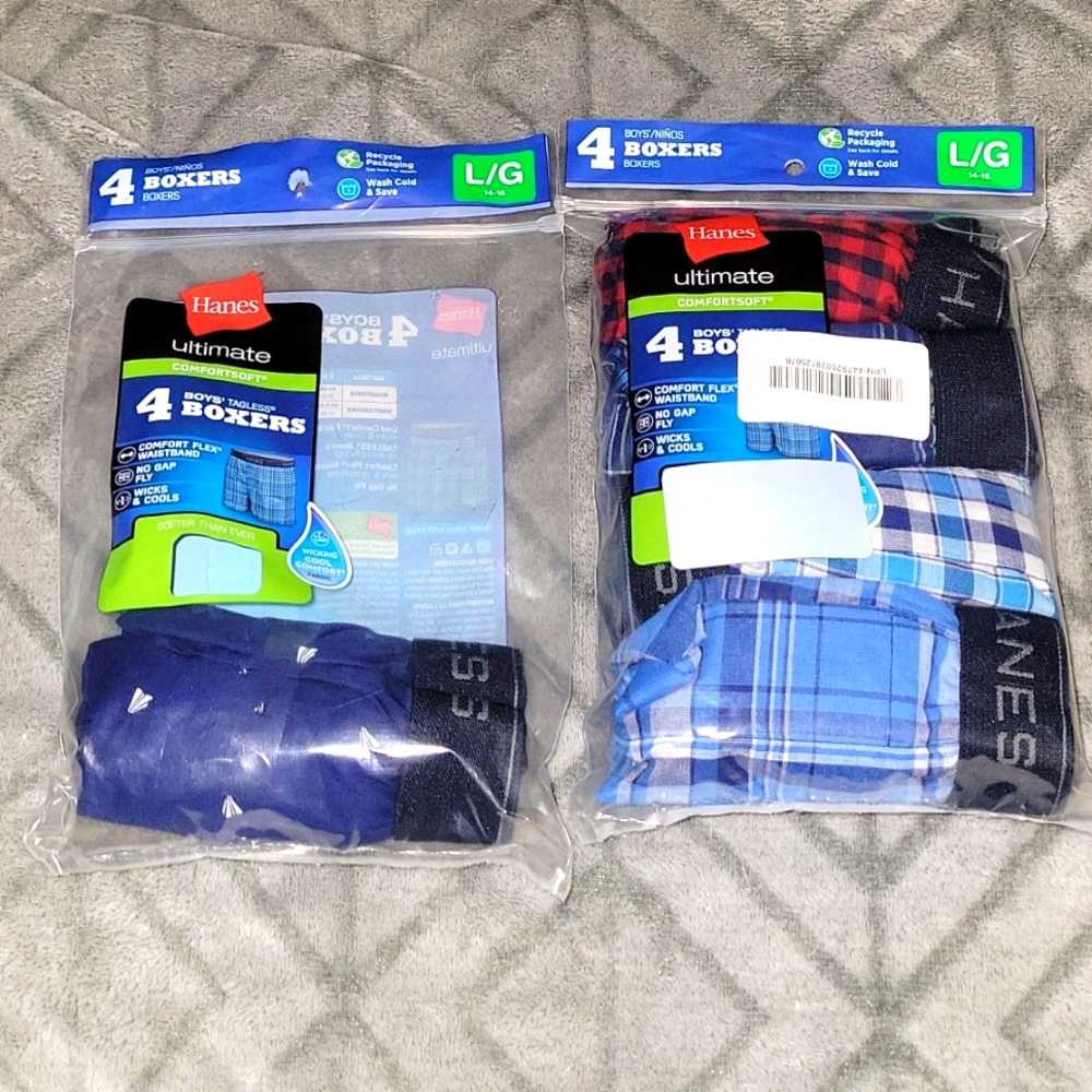 NWT- Boy's boxers 14/16 (L) 5 pair